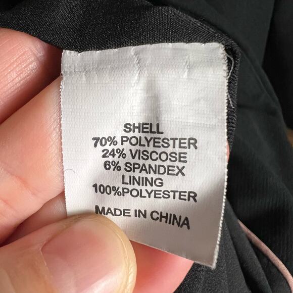 Waverly Grey Hudson Black Leather Trim Single Breasted Car Coat Size M - Picture 11 of 11